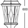 Наземный фонарь ASTORIA 2M 91404M Gb ромб