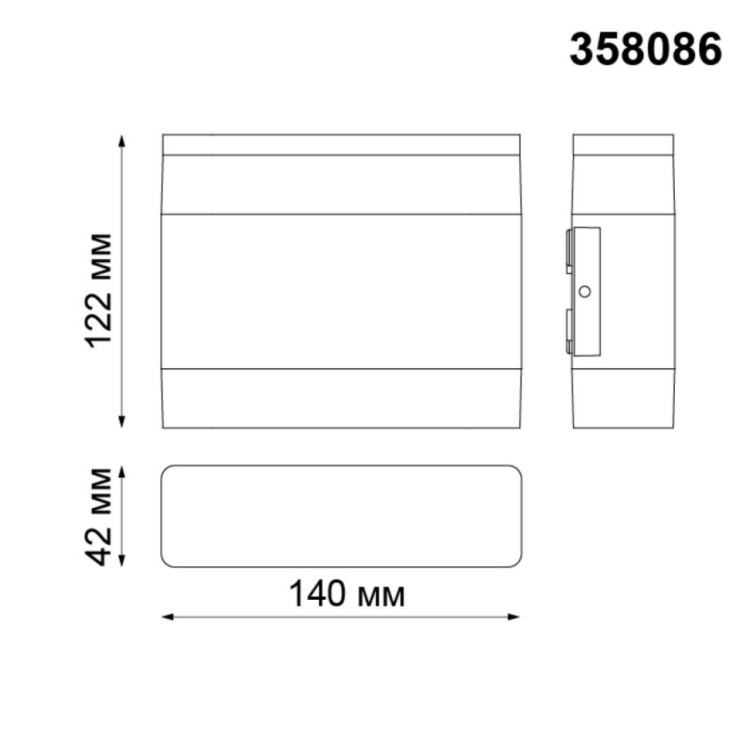 358086 STREET NT19 154 темно-серый Ландшафтный светильник IP54 LED 3000К 8W 220V KAIMAS