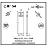357430 STREET NT18 160 белый Ландшафтный светильник IP54 LED 3000K 8W 220-240V KAIMAS