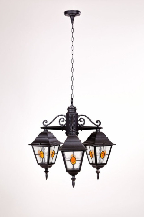 Уличный светильник подвесной QUADRO M lead GLASS 79970МlgY/3 Bl