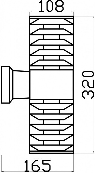 Настенный светильник уличный Bronx O576WL-02GR