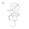 Светильник KT-AQUA-R85-7W Warm3000 (SL, 25 deg, 12V) (ARL, IP68 Металл, 3 года)