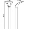 Наземный светильник  W2522S-800 Gr