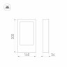 Светильник LGD-PATH-FRAME-H300-7W Warm3000 (BK, 100 deg, 230V) (ARL, IP65 Металл, 3 года) (ARL, IP65 Металл, 3 года)
