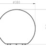 Наземный светильник Ball light 836934