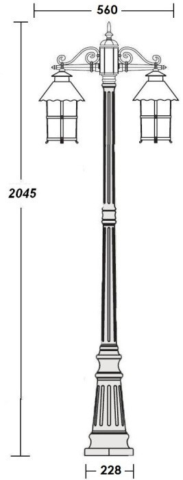 Наземный фонарь CAIOR 1 81509A Gb