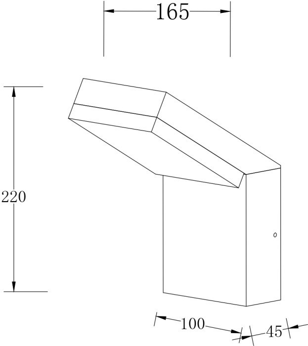 Настенный светильник уличный Paso O595WL-L12B3K