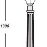 Наземный фонарь ASTORIA 2M 91407M Bl овал