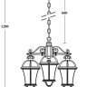 Уличный светильник подвесной ROMA L 95270L/3 W