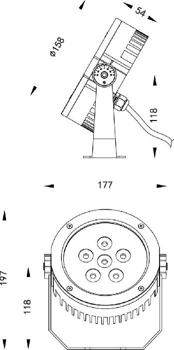 Прожектор уличный Cephei 732062