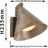 Настенный светильник уличный Phillo 4132-1W