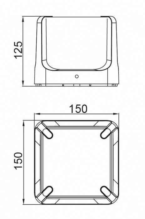 Настенный светильник уличный  W6166 Gr