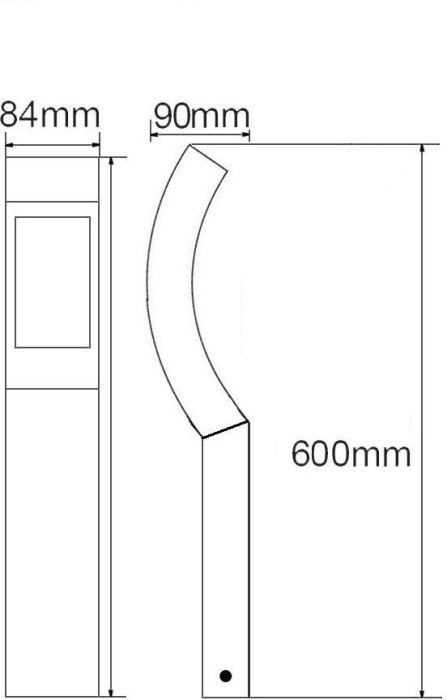 Наземный светильник COBRA ll W2143-600 Gr