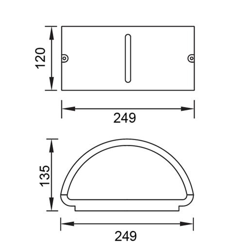 Настенный светильник уличный  3304 GR