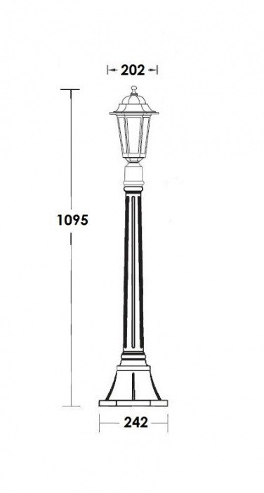 Наземный фонарь  79807S Bl