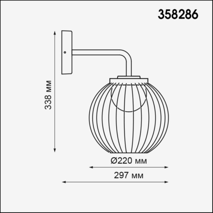 358286 STREET NT19 000 темно-серый Ландшафтный настенный светильник IP65 LED 4000K 7W 220-240V CARRE