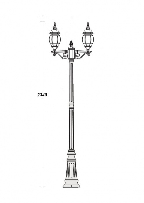 Наземный фонарь  83409SA W