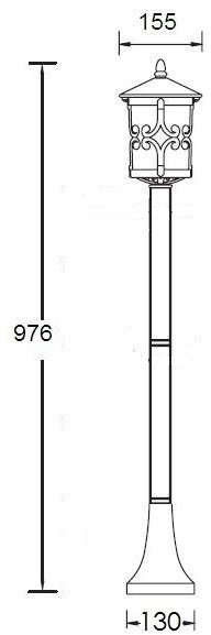 Наземный фонарь FRANKFURT 15856 Gb