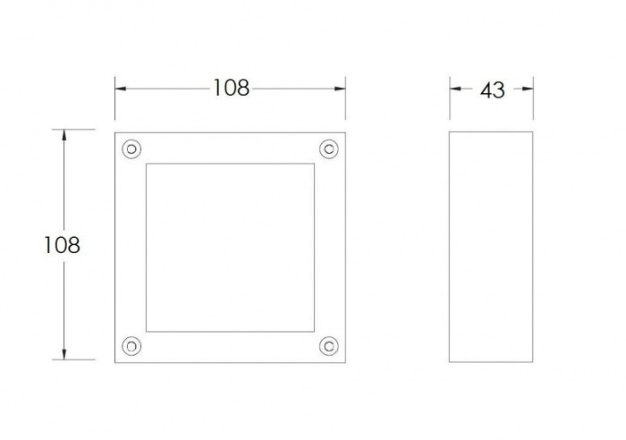 Настенный светильник уличный  W91480 S