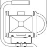 Прожектор уличный PROJEKTOR L-025 bl/yel