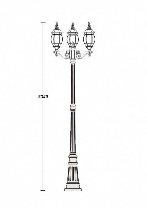 Наземный фонарь  83409SB W