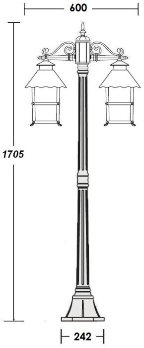 Наземный фонарь CAIOR 2 81408A Gb