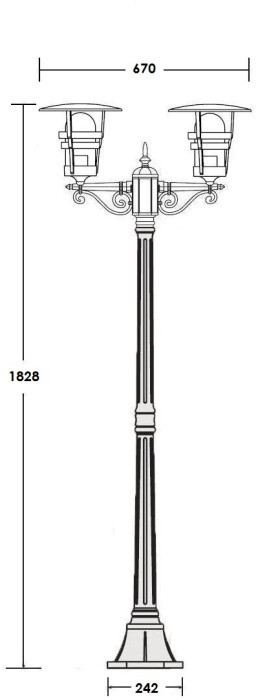 Наземный фонарь TOKIO 2 68908A Bl