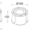 Встраиваемый светильник уличный Встраиваемые светильники c LED W7013-4K Bl