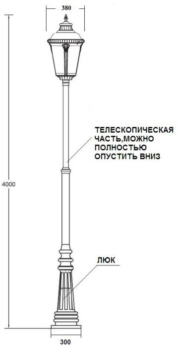 Наземный фонарь MUNICH 2L 79759L A2 Bl