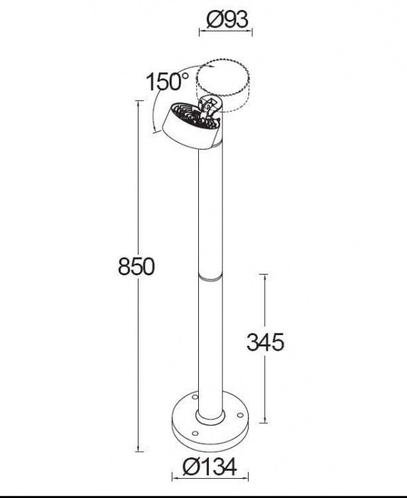Наземный светильник TUBE LED W6261A-850 Gr