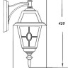 Настенный фонарь уличный FARO lead GLASS 91102/04 lgY Bl