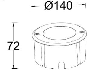 Встраиваемый светильник уличный Встраиваемые светильники c LED W7048-4K SS