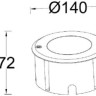 Встраиваемый светильник уличный Встраиваемые светильники c LED W7048-4K SS