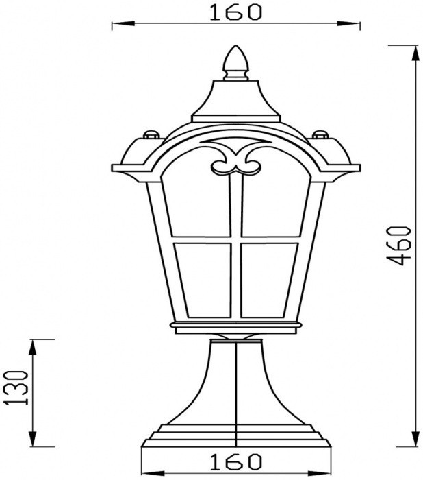 Наземный фонарь Albion O413FL-01BZ