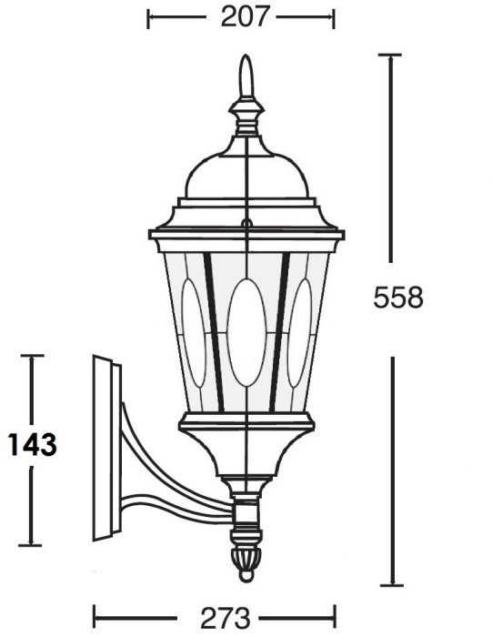 Настенный фонарь уличный ASTORIA 2M 91401M Bl овал