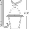 Настенный фонарь уличный FARO-FROST L 91102fL/18 Bl