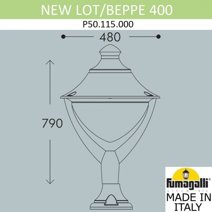 Наземный фонарь Beppe P50.115.000.LXH27