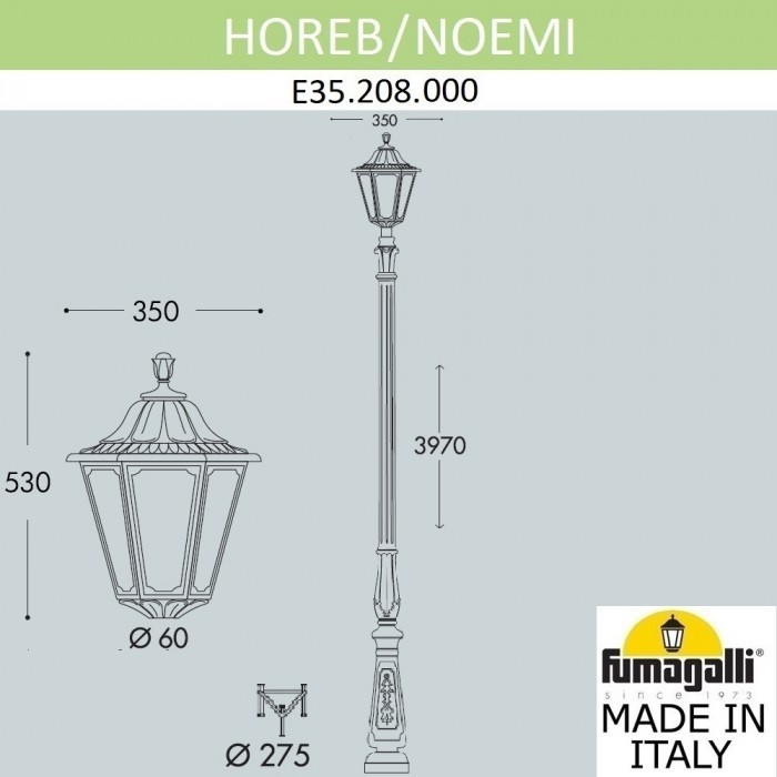 Наземный фонарь Noemi E35.208.000.AXH27