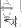 Настенный фонарь уличный FARO-FROST S 91101fS Bl