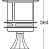 Наземный фонарь TOKIO 68304/SB2 Bl opal