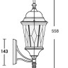 Настенный фонарь уличный ASTORIA 2M 91401M Gb ромб