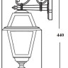 Настенный фонарь уличный FARO-FROST S 91102fS Bl