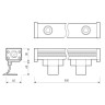 Прожектор уличный LINE WALLWASHER 037366