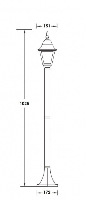 Наземный фонарь  79906S Gb