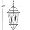 Уличный светильник подвесной ASTORIA 2M 91405M Bl овал