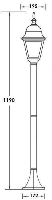 Наземный фонарь  79906М Bl
