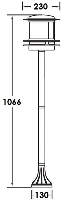 Наземный фонарь TOKIO 68306 Bl opal