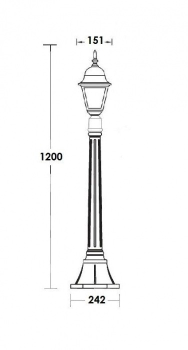 Наземный фонарь  79907S Gb