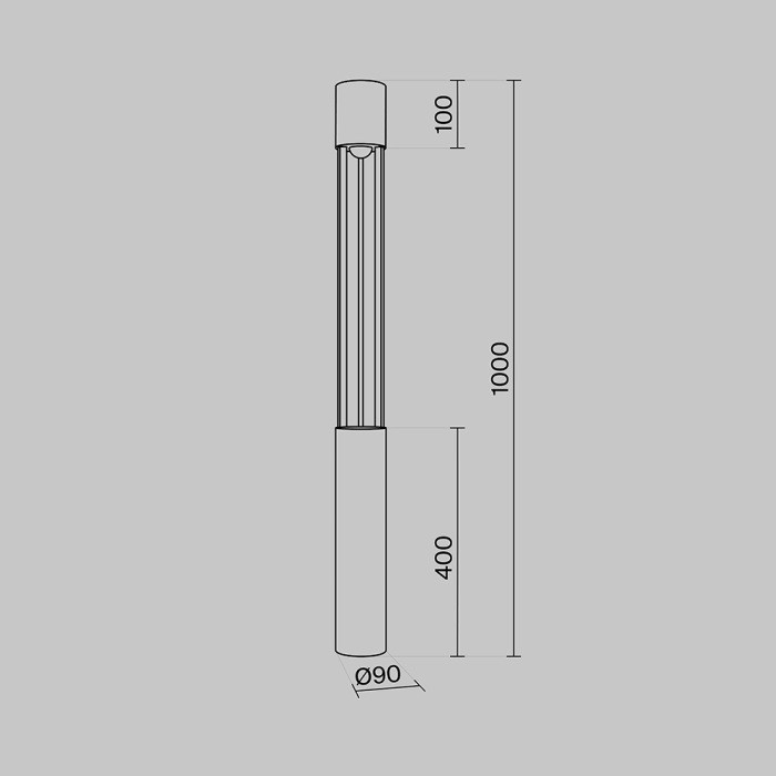 Наземный светильник Mill O427FL-L12GF3K