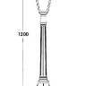Наземный фонарь  79907М Bl